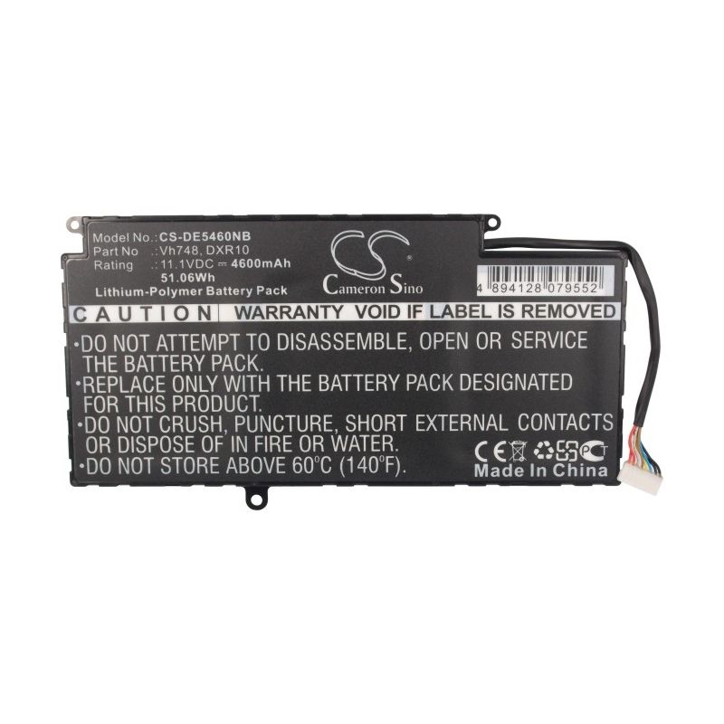 Li-Polymer Battery fits Dell, vostro 5460, vostro 5470 11.1V, 4600mAh Notebook & Laptop Cameron Sino Technology Limited