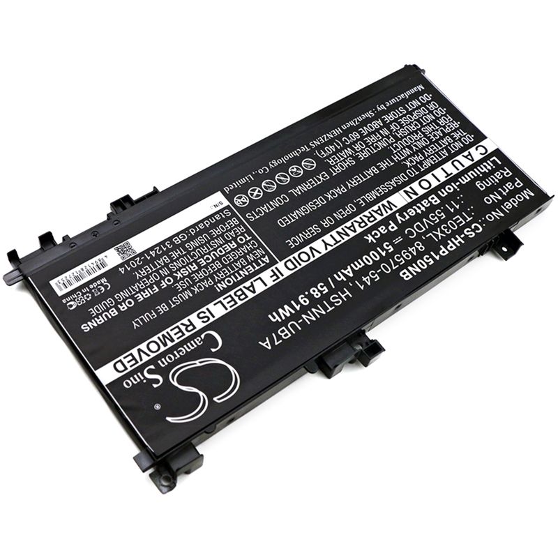 Li-ion Battery fits Hp, pavilion 15 Uhd, pavilion 15-bc 11.55V, 5100mAh Notebook & Laptop Cameron Sino Technology Limited
