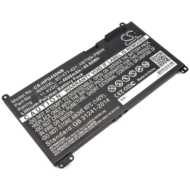 Li-polymer Battery Fits Hp, Mt20, Probook 430 G4, Probook 440 G4 11.4v, 4000mah Notebook & Laptop Cameron Sino Technology Limited