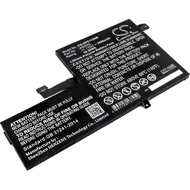 Li-Polymer Battery fits Hp, 1bs76ut, 1fx82utaba, 1fx83utaba 11.1V, 3500mAh Notebook & Laptop Cameron Sino Technology Limited