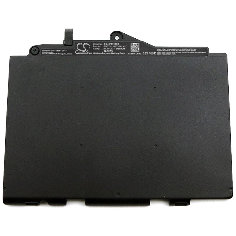 Li-Polymer Battery fits Hp, elitebook 725 G3, elitebook 820 G3 11.4V, 3700mAh Notebook & Laptop Cameron Sino Technology Limited