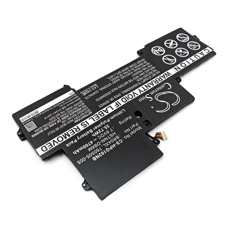 Li-polymer Battery Fits Hp, Elitebook Folio 1020, Elitebook Folio 1020 G1, Elitebook Folio 1020 G1 Cto 7.6v, 4700mah Notebook & Laptop Cameron Sino Technology Limited