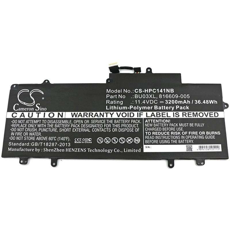 Li-polymer Battery Fits Hp, 14-ak010nr, 14-ak013dx, Chromebook 14 G4 11.4v, 3200mah Notebook & Laptop Cameron Sino Technology Limited