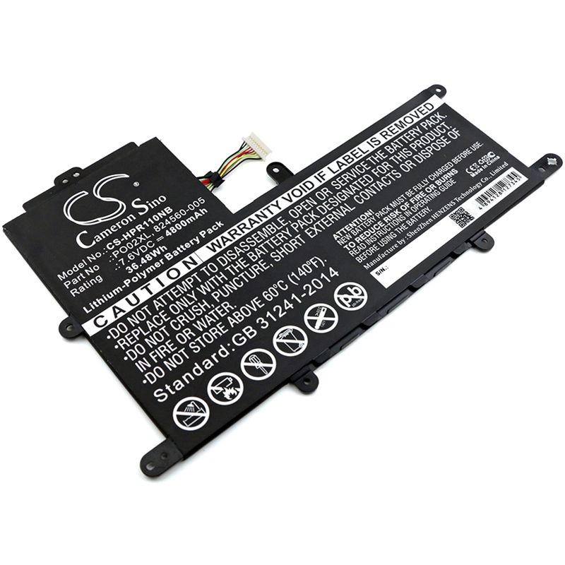 Li-Polymer Battery fits Hp, stream 11-r, stream 11-r007tu, stream 11-r010nr 7.6V, 4800mAh Notebook & Laptop Cameron Sino Technology Limited