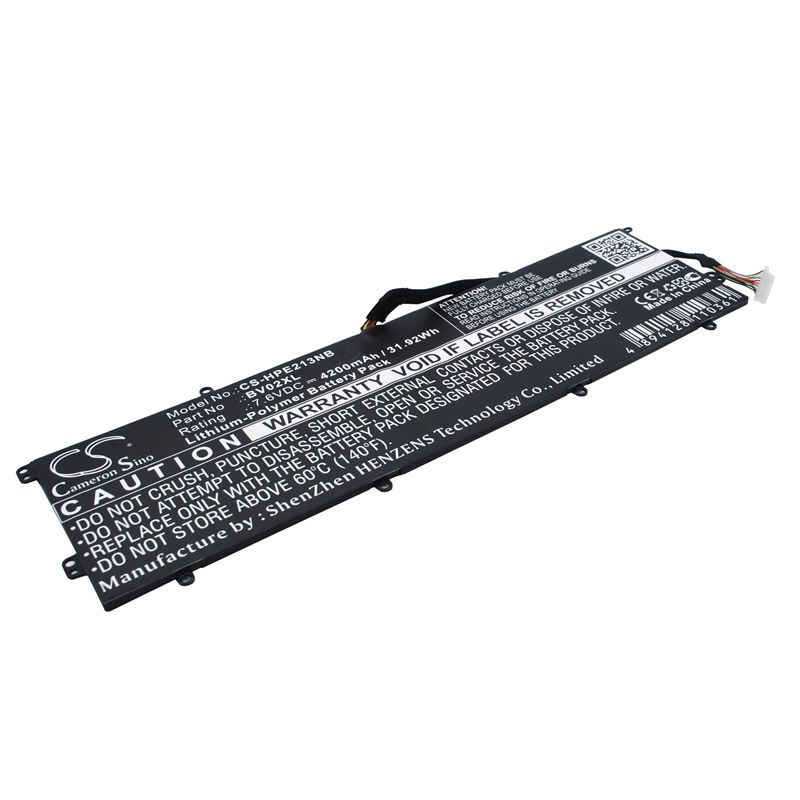 Li-Polymer Battery fits Hp, envy X2 13", envy X2 13-j000na, envy X2 13-j000nf 7.6V, 4200mAh Notebook & Laptop Cameron Sino Technology Limited