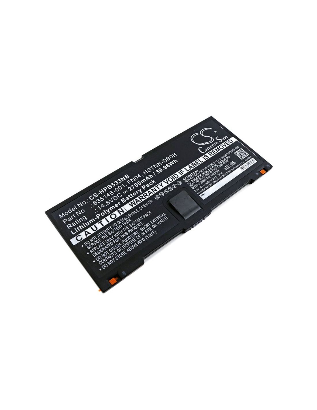 Li-polymer Battery Fits Hp, Probook 5330m 14.8v, 2700mah Notebook & Laptop Cameron Sino Technology Limited