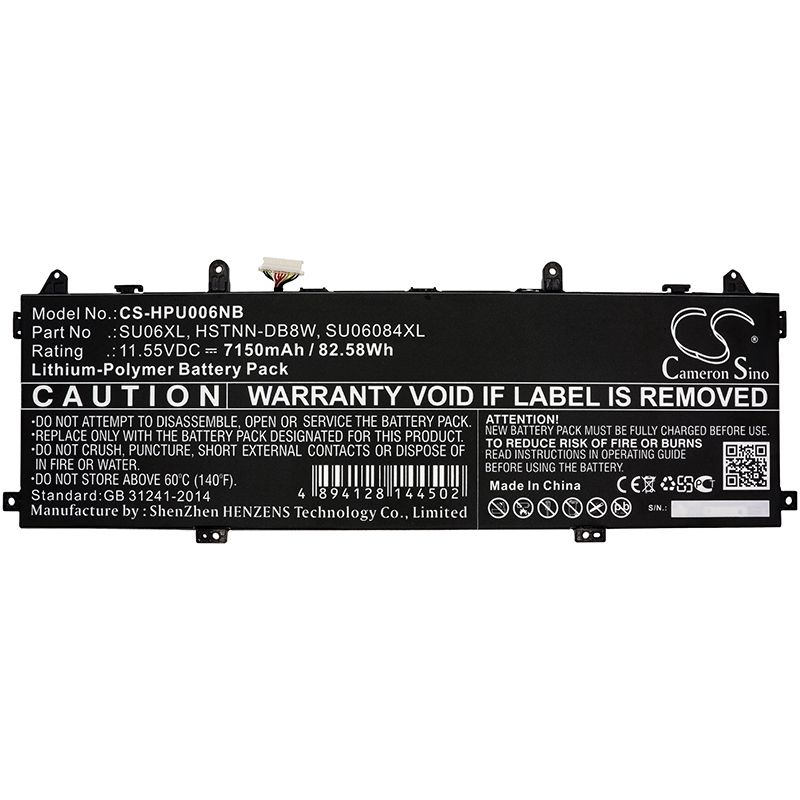 Li-polymer Battery Fits Hp, Spectre X360 15-df0000, Spectre X360 15-df0000nf, Spectre X360 15-df0000no 11.55v, 7150mah Computer Cameron Sino Technology Limited (Suspended)