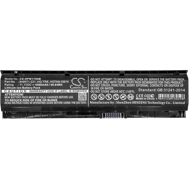 Li-ion Battery Fits Hp, 17, 17-ab000, 17-ab000ng 11.1v, 4400mah Notebook & Laptop Cameron Sino Technology Limited