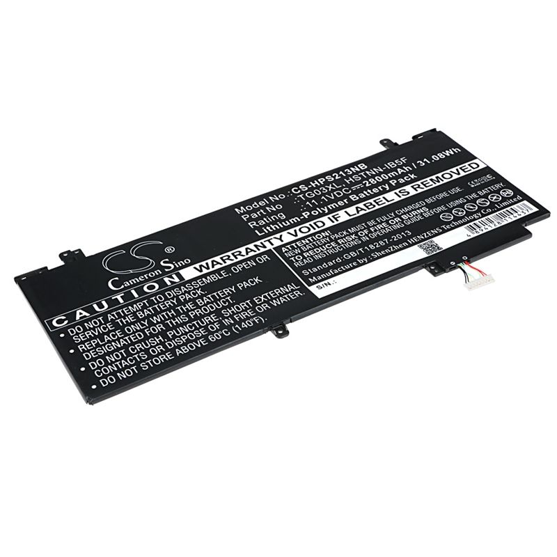 Li-Polymer Battery fits Hp, split X2 13-f, split X2 13-f010dx 11.1V, 2800mAh Notebook & Laptop Cameron Sino Technology Limited