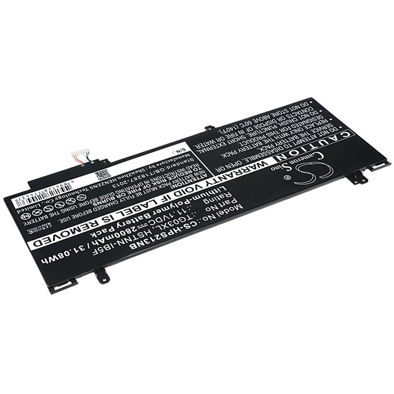 Li-Polymer Battery fits Hp, split X2 13-f, split X2 13-f010dx 11.1V, 2800mAh Notebook & Laptop Cameron Sino Technology Limited