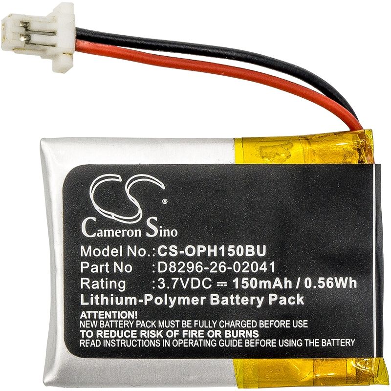 Li-Polymer Battery fits Opticon, H15, H-15a, H-15aj 3.7V, 150mAh CMOS / BackUp Cameron Sino Technology Limited