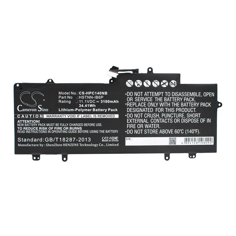 Li-polymer Battery Fits Hp, Chromebook 14 X-006na, Chromebook 14-q, Chromebook 14-q001tu 11.1v, 3100mah Notebook & Laptop Cameron Sino Technology Limited