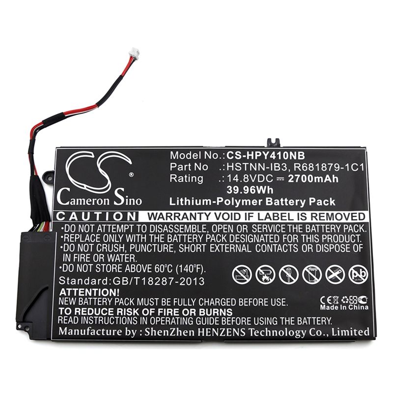 Li-polymer Battery Fits Hp, El04xl, Envy 1000, Envy 4-1000 14.8v, 2700mah Notebook & Laptop Cameron Sino Technology Limited