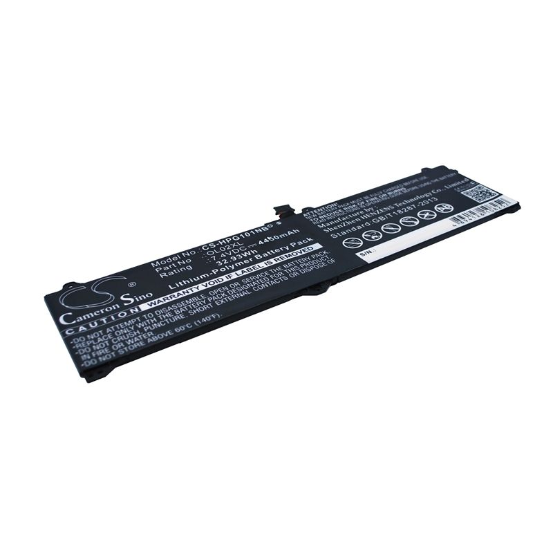 Li-polymer Battery Fits Hp, Elite X2 1011 G1, Elite X2 G1, L4h91aw 7.4v, 4450mah Notebook & Laptop Cameron Sino Technology Limited