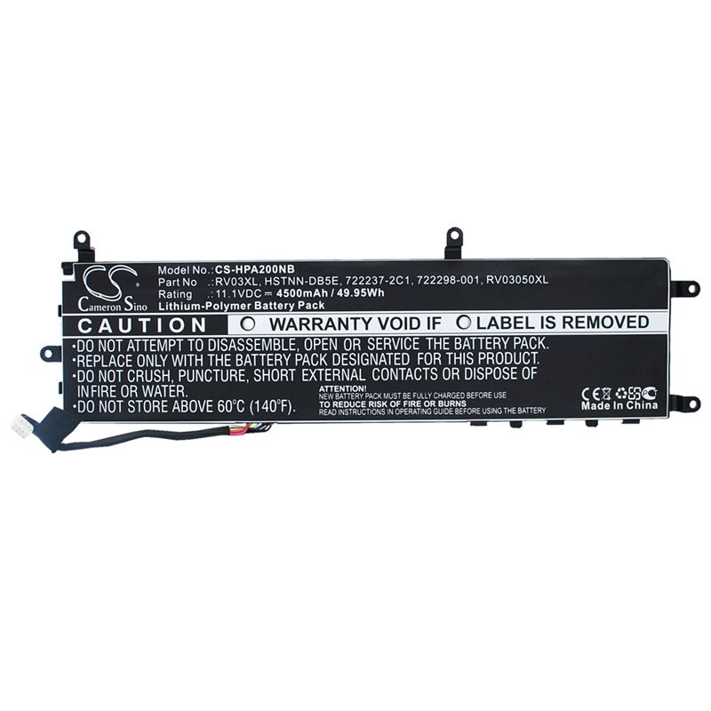 Li-polymer Battery Fits Hp, Envy Rove Aio 20, Envy Rove Aio 20-k014us, Tpc-q013 11.1v, 4500mah Computer Cameron Sino Technology Limited