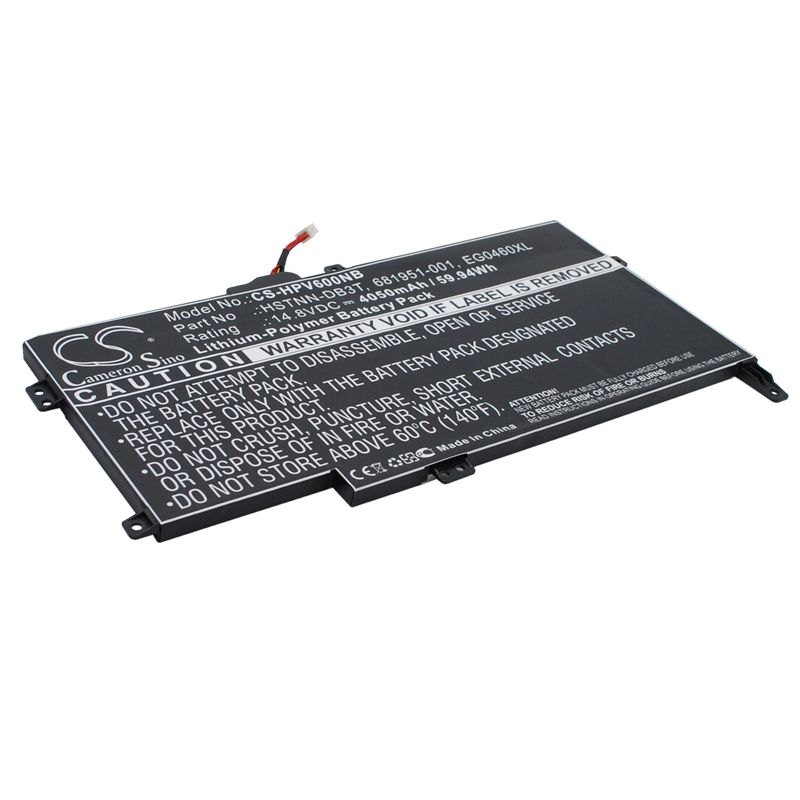 Li-Polymer Battery fits Hp, envy Sleekbook 6, envy Sleekbook 6-1000, envy Sleekbook 6z-1000 14.8V, 4050mAh Notebook & Laptop Cameron Sino Technology Limited