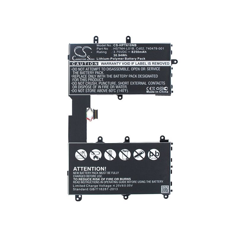Li-polymer Battery Fits Hp, F4w59ea, Hstnh-q12c, Omni 10 3.75v, 8250mah Notebook & Laptop Cameron Sino Technology Limited
