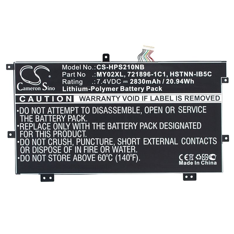 Li-polymer Battery Fits Hp, Pavilion 11", Pavilion 11-h000sg, Slatebook X2 7.4v, 2830mah Notebook & Laptop Cameron Sino Technology Limited