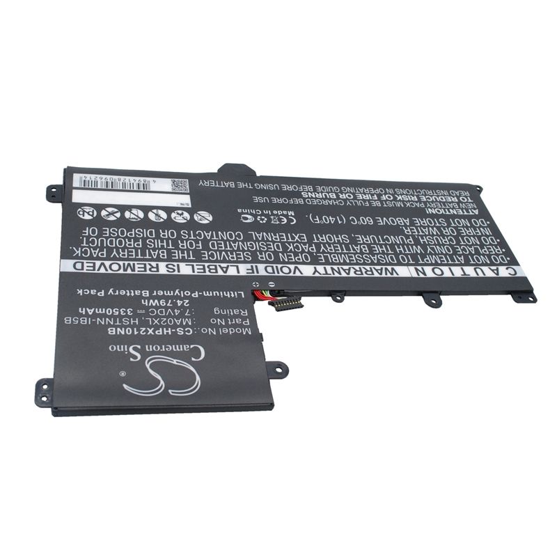 Li-Polymer Battery fits Hp, slatebook 101, slatebook 101" X2 10-10-h010nr, tpn-q127 7.40V, 3350mAh Notebook & Laptop Cameron Sino Technology Limited