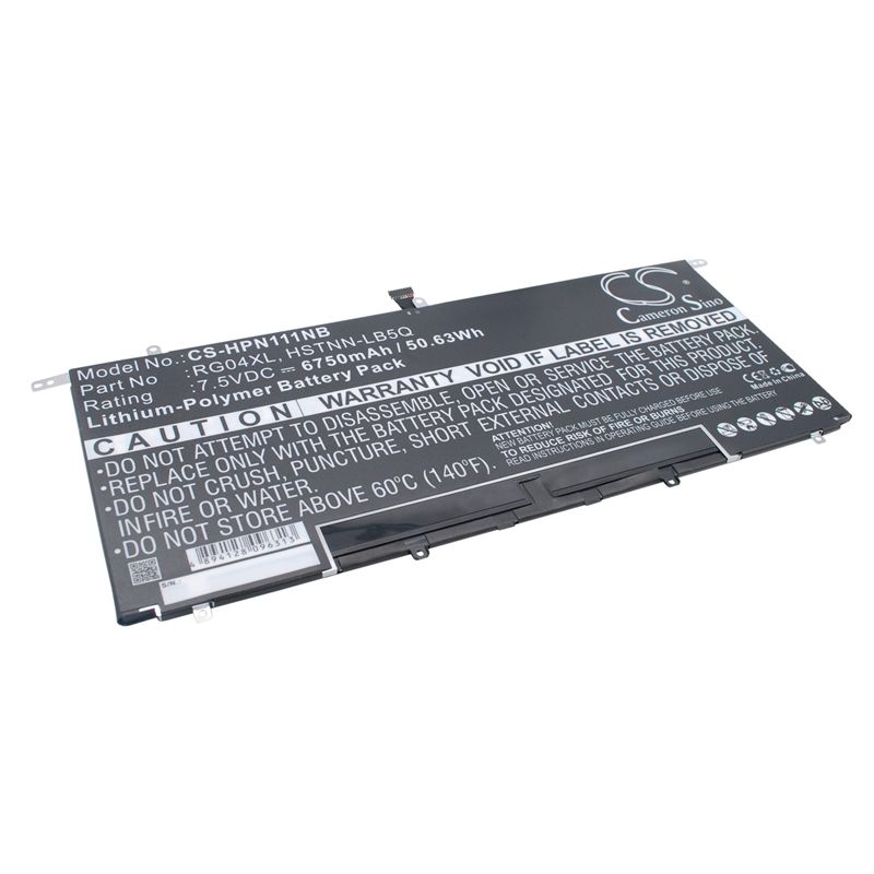 Li-polymer Battery Fits Hp, Spectre 13-3000, Spectre 13t-3000, Tpn-f111 7.5v, 6750mah Notebook & Laptop Cameron Sino Technology Limited