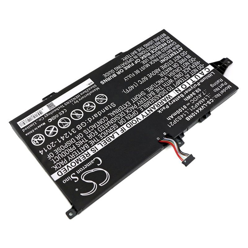 Li-Polymer Battery fits Lenovo, k41-70, m41-70, m41-70a-ith 7.4V, 8100mAh Computer Cameron Sino Technology Limited