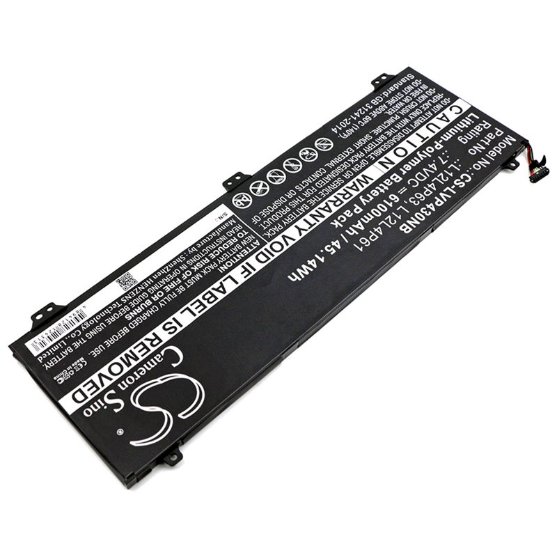 Li-Polymer Battery fits Lenovo, ideapad U330p, ideapad U330t, u330 Touch 7.4V, 6100mAh Notebook & Laptop Cameron Sino Technology Limited