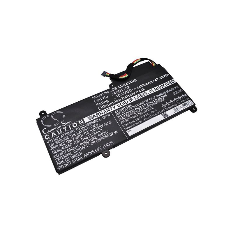 Li-ion Battery fits Lenovo, thinkpad E450, thinkpad E450 20dc003wus, thinkpad E450 20dc004cus 10.8V, 4400mAh Notebook & Laptop Cameron Sino Technology Limited