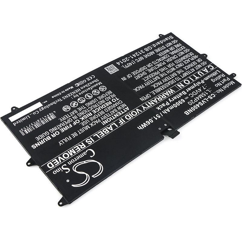 Li-Polymer Battery fits Lenovo, yoga 4s, yoga 900s 12isk, yoga 900s-12isk 7.4V, 6900mAh Notebook & Laptop Cameron Sino Technology Limited