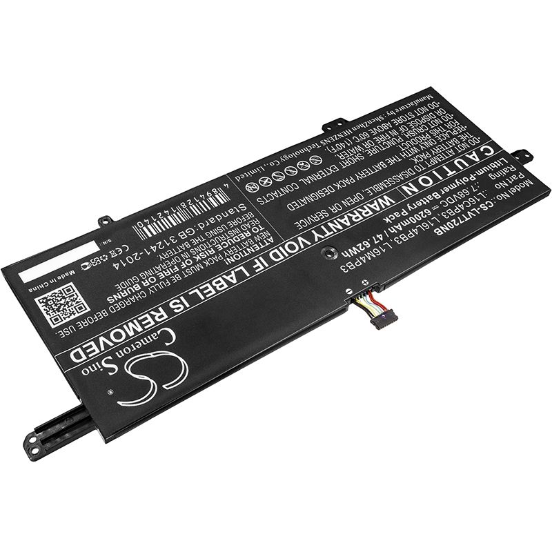Li-Polymer Battery fits Lenovo, ideapad 720s, ideapad 720s-13, ideapad 720s-13arr 7.68V, 6200mAh Notebook & Laptop Cameron Sino Technology Limited