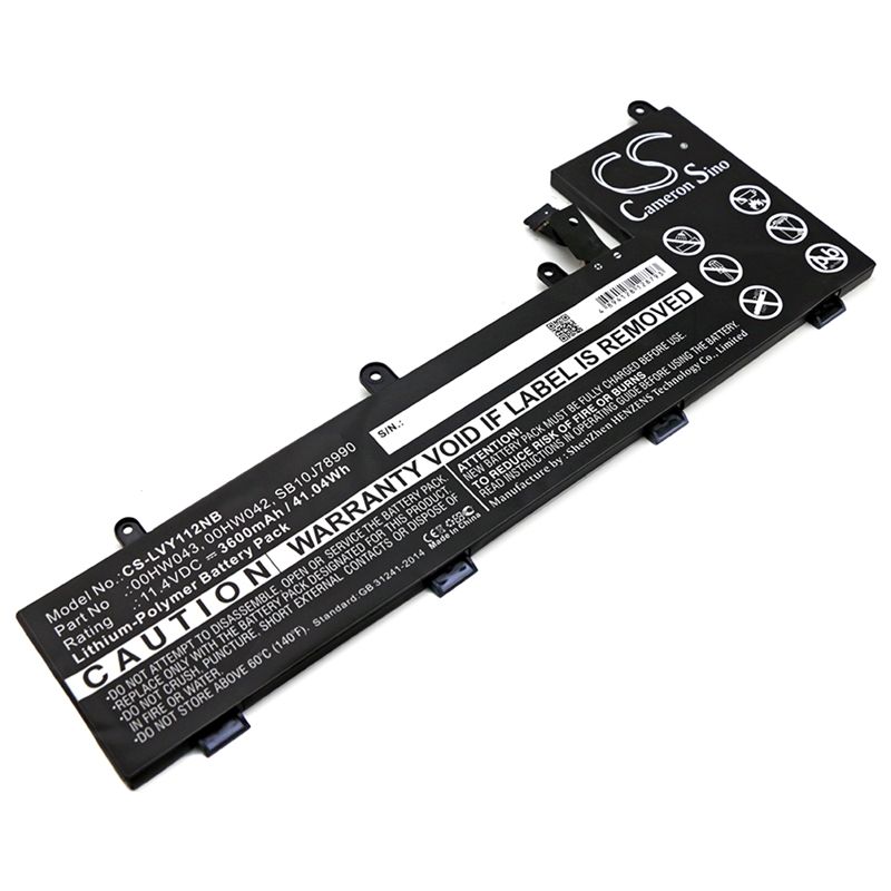 Li-Polymer Battery fits Lenovo, thinkpad Yoga 11e Chromebook, thinkpad Yoga 11e Chromebook 20gb 11.4V, 3600mAh Notebook & Laptop Cameron Sino Technology Limited
