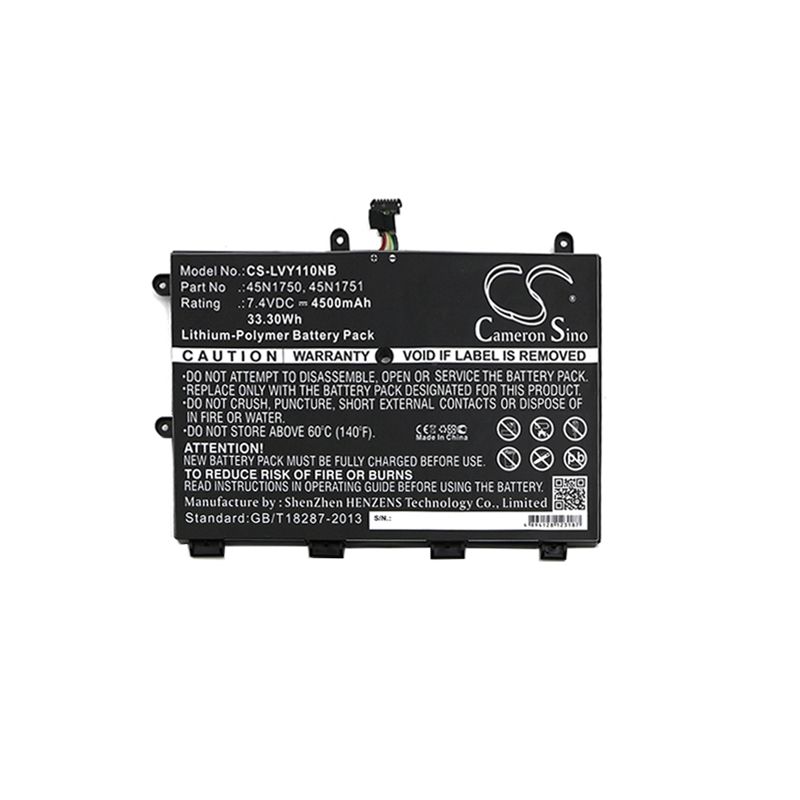 Li-polymer Battery Fits Lenovo, Thinkpad Yoga 11e 7.4v, 4500mah Notebook & Laptop Cameron Sino Technology Limited