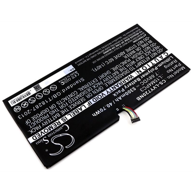Li-polymer Battery Fits Lenovo, Ideapad Miix 720, Miix 5 Pro 7.68v, 5300mah Notebook & Laptop Cameron Sino Technology Limited