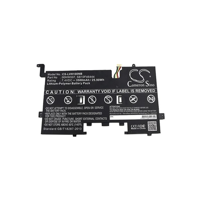 Li-Polymer Battery fits Lenovo, 20cg, 20ch, thinkpad Helix 2 Ultrabook Pro Keyboard 7.4V, 3500mAh Notebook & Laptop Cameron Sino Technology Limited