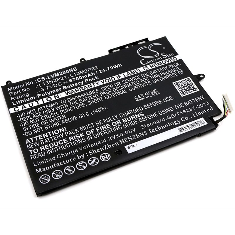Li-Polymer Battery fits Lenovo, miix 2, miix 2 10, miix 3 10 3.7V, 6700mAh Computer Cameron Sino Technology Limited (Suspended)