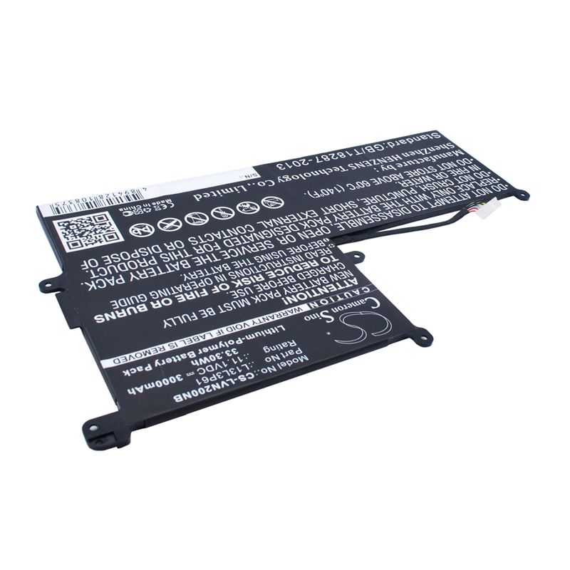 Li-Polymer Battery fits Lenovo, chromebook 11.6, chromebook N20p, n20 Chromebook 11.1V, 3000mAh Notebook & Laptop Cameron Sino Technology Limited