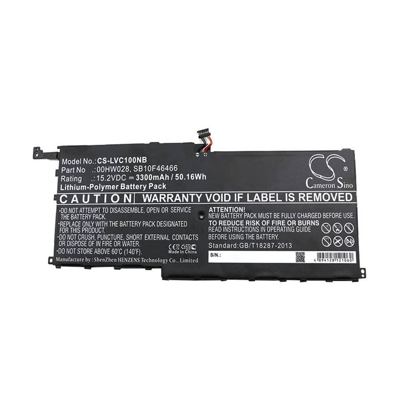 Li-polymer Battery Fits Lenovo, 20fb002vge, 20fb003rge, 20fb0043ge 15.2v, 3300mah Notebook & Laptop Cameron Sino Technology Limited