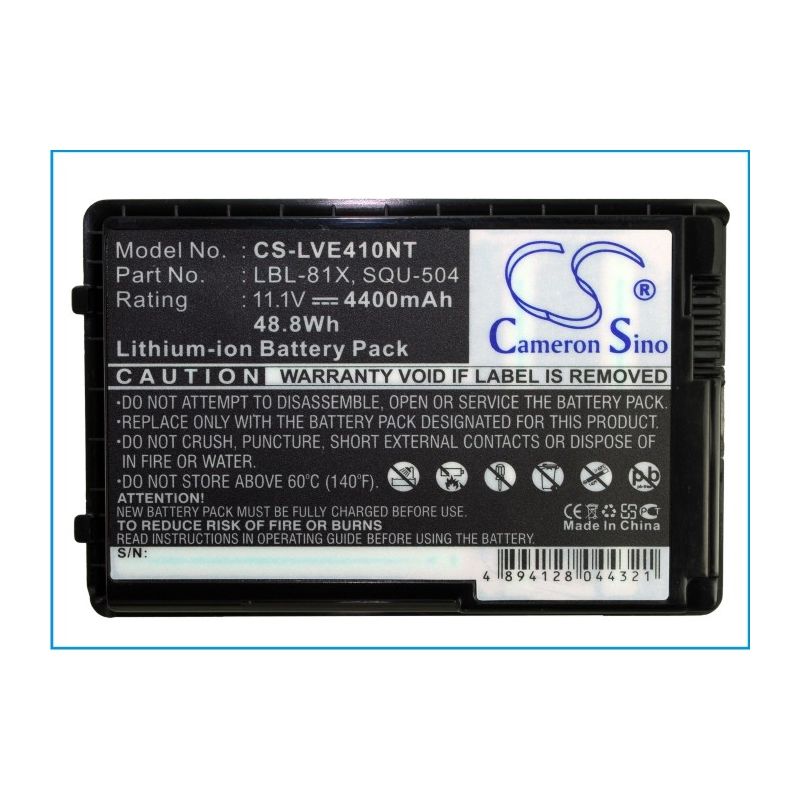 White 11.1V 4400mAh Lenovo, 125, 125c, 410 Replacement Battery Computer Cameron Sino Technology Limited