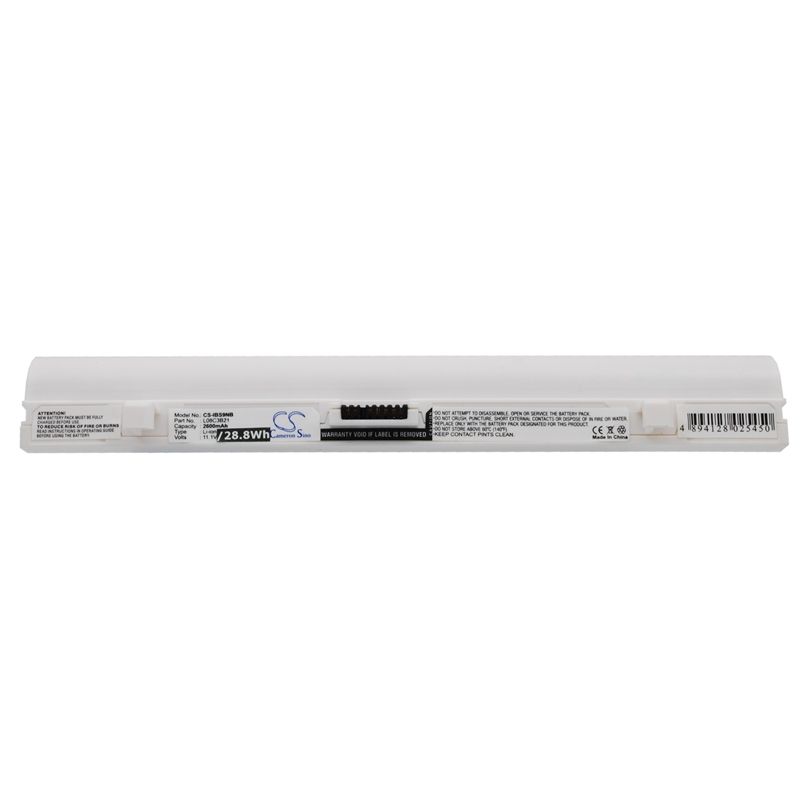 White 11.1V 2600mAh Lenovo, ideapad Ideapad S10 20015, ideapad S10, ideapad S10 4231 Replacement Battery Notebook & Laptop Cameron Sino Technology Limited