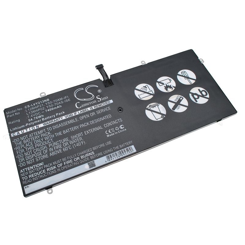 Li-polymer Battery Fits Lenovo, Yoga 2 Pro 13.3", Yoga 2 Pro Ultrabook, Yoga 2 Pro-13 59-382893 7.4v, 7400mah Notebook & Laptop Cameron Sino Technology Limited
