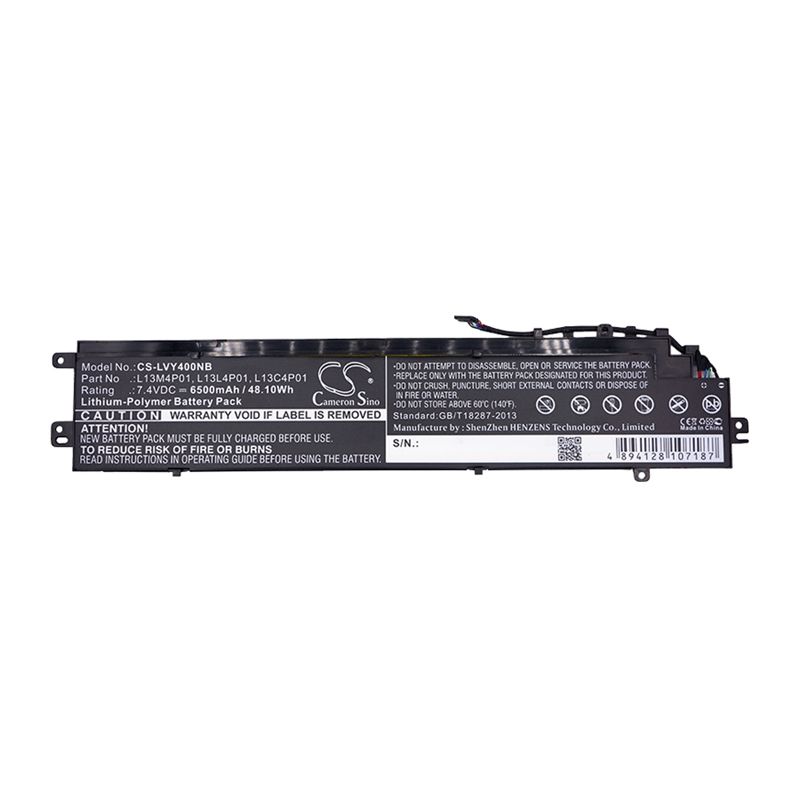 Li-polymer Battery Fits Lenovo, Erazer Y40, Erazer Y40-70, Erazer Y40-70at-ifi 7.4v, 6500mah Notebook & Laptop Cameron Sino Technology Limited
