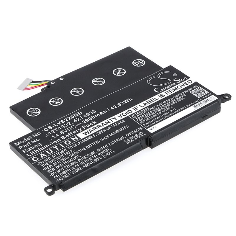 Li-ion Battery fits Lenovo, thinkpad Edge E220s 14.8V, 2900mAh Notebook & Laptop Cameron Sino Technology Limited