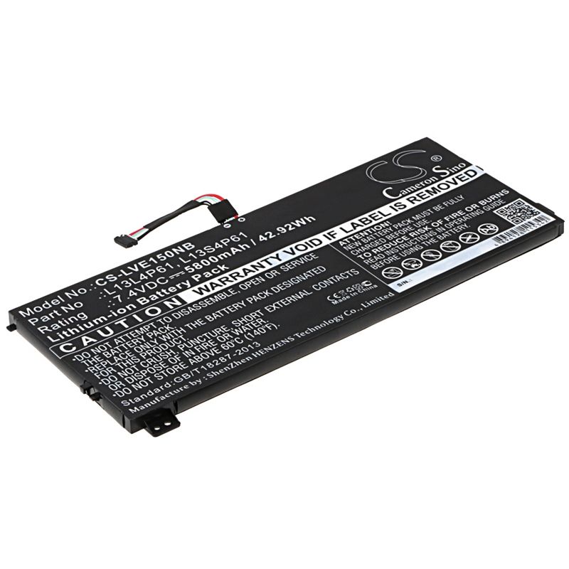 Li-ion Battery Fits Lenovo, Edge 15, Edge 15 80h1 7.4v, 5800mah Notebook & Laptop Cameron Sino Technology Limited