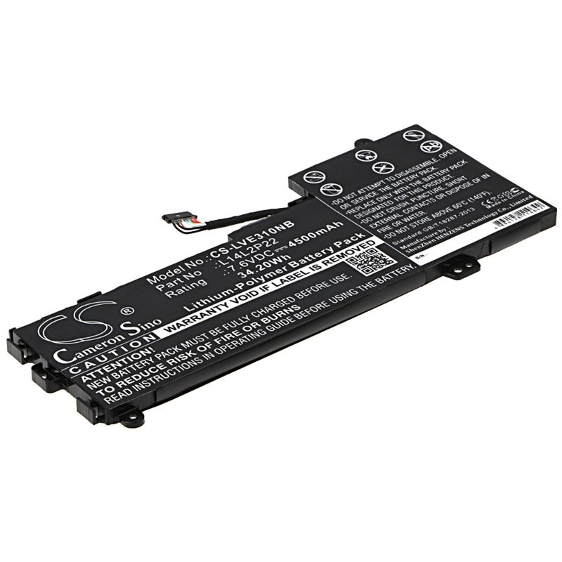 Li-Polymer Battery fits Lenovo, e31, e31-70, e31-70-80kx0007ge 7.6V, 4500mAh Notebook & Laptop Cameron Sino Technology Limited