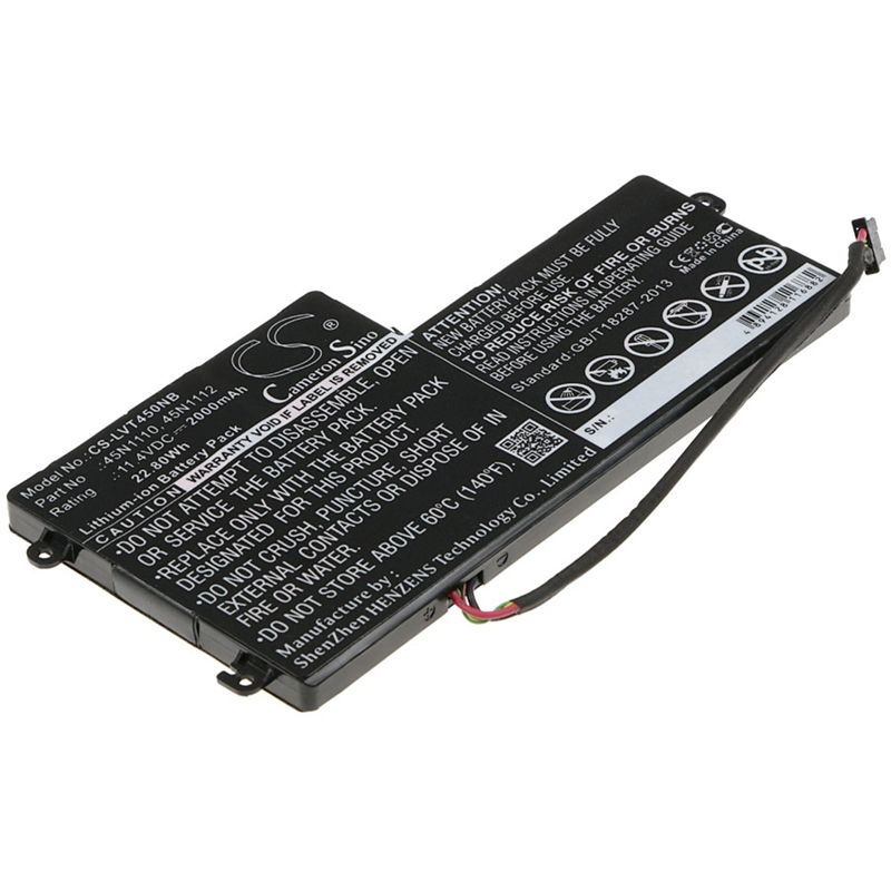 Li-ion Battery Fits Lenovo, Thinkpad K2450, Thinkpad T440, Thinkpad T450 11.4v, 2000mah Notebook & Laptop Cameron Sino Technology Limited