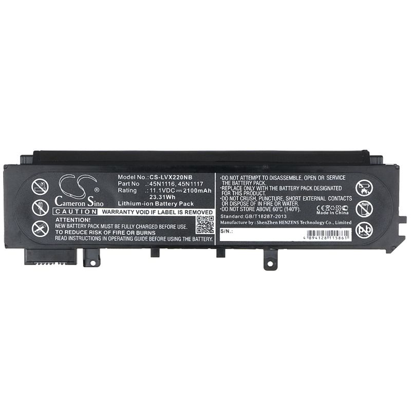 Li-ion Battery fits Lenovo, thinkpad X230s Touchscreen Ultrabook, thinkpad X230s Ultrabook 11.1V, 2100mAh Notebook & Laptop Cameron Sino Technology Limited