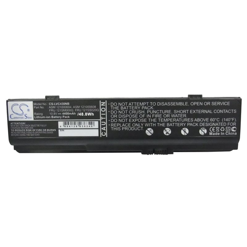 Li-ion Battery fits Lenovo, c430, c430a, c430l 10.8V, 4400mAh Computer Cameron Sino Technology Limited