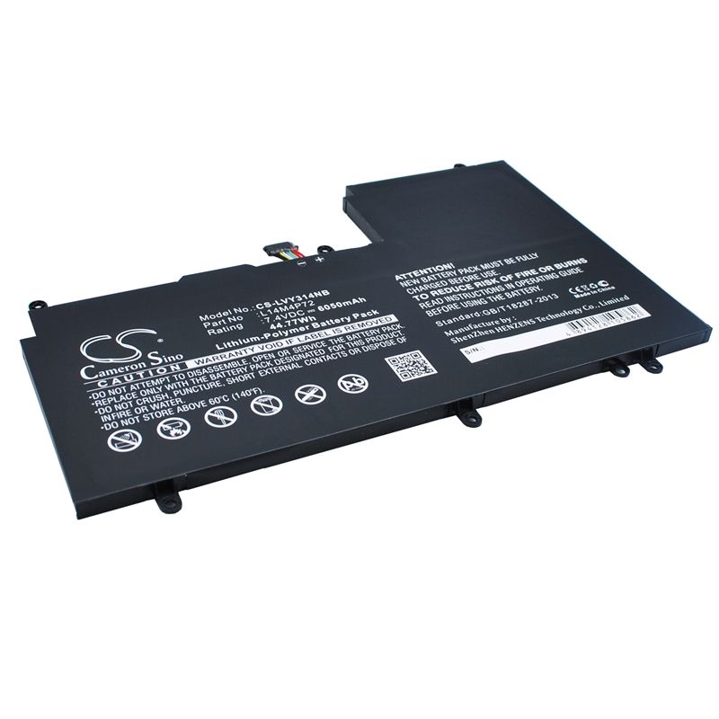 Li-Polymer Battery fits Lenovo, yoga 3 14 7.4V, 6050mAh Notebook & Laptop Cameron Sino Technology Limited