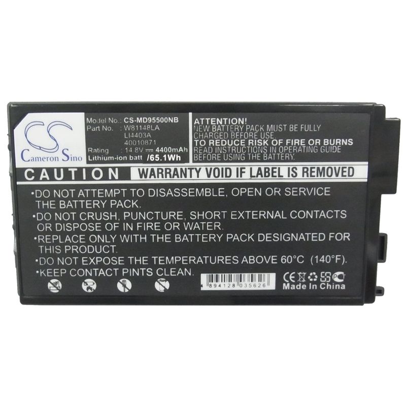 Li-ion Battery fits Medion, arima A0730, md95211, md95257 14.8V, 4400mAh Notebook & Laptop Cameron Sino Technology Limited