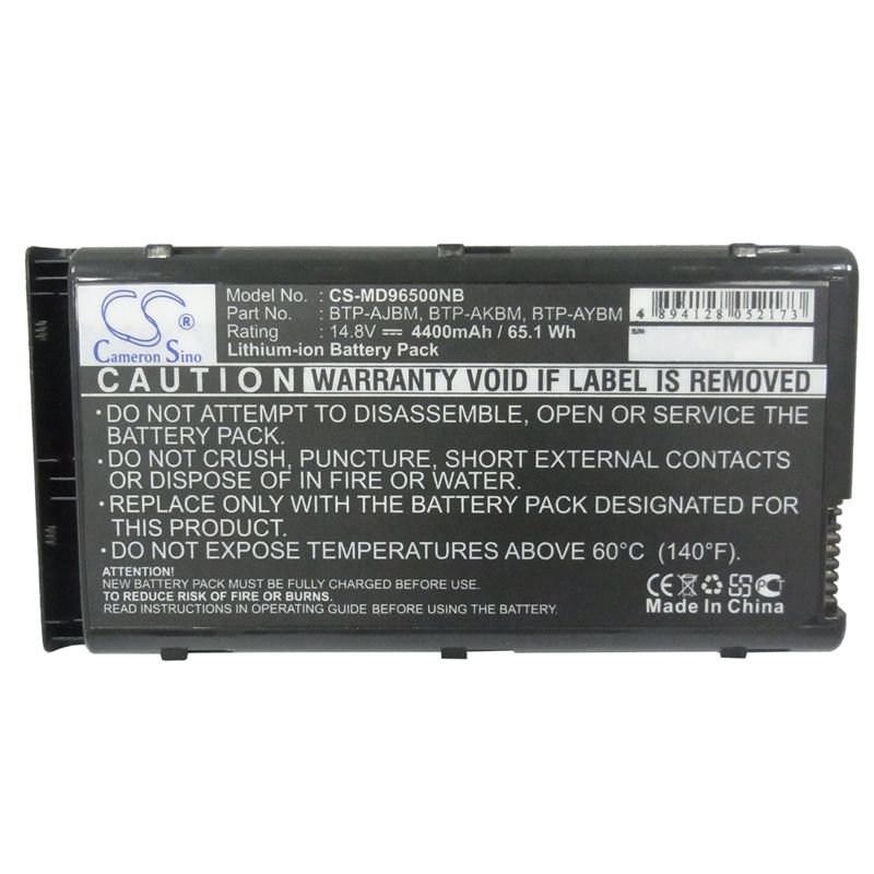 Li-ion Battery fits Medion, md96500, md97500, md97600 14.4V, 4400mAh Computer Cameron Sino Technology Limited (Suspended)