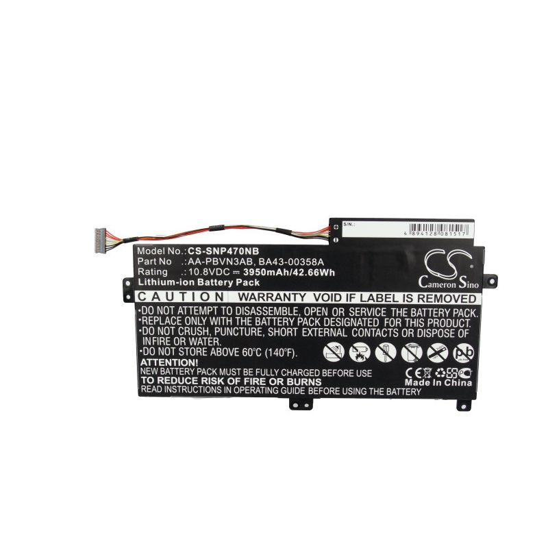 Li-ion Battery Fits Samsung, 5 Series, 510r, Np470 10.8v, 3950mah Notebook & Laptop Cameron Sino Technology Limited